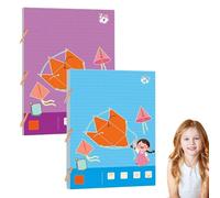 Libro de aprendizaje de geometría 3D con cordón de tracción, juego interactivo de aprendizaje de geometría con cordón y cuerpos de 9/12/15, modelos emergentes, exploración de volumen y área, enseñanza
