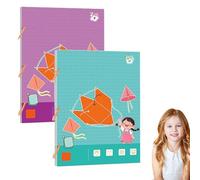 Libro de aprendizaje de geometría 3D con cordón de tracción, juego interactivo de aprendizaje de geometría con cordón y cuerpos de 9/12/15, modelos emergentes, exploración de volumen y área, enseñanza
