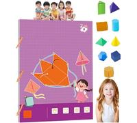 Libro de aprendizaje de geometría 3D con cordón, libro de aprendizaje de geometría 3D con diseño de cuerda trenzada para aprender fórmulas de volumen y superficie (modelo 9)