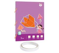 Libro de aprendizaje de geometría 3D con cuerda de tracción. Libro de aprendizaje de geometría 3D. Geometrías para principiantes con 9/12/15 figuras geométricas de sólidos