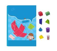 Libro De Aprendizaje De Geometría 3D, Con Cuerda De Tracción | Libro De Texto De Geometría Para Niños, Enseñanza De Fórmulas De Volumen Y Superficie, Entrenamiento De Pensamiento Espacial