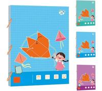 Libro de Aprendizaje de geometría 3D con Cuerdas de tracción, 9/12/15 Modelos geométricos sólidos for niños, diseño Seguro de Cuerda Trenzada, Mejora la comprensión geométrica(15model)