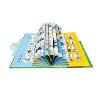 Libro de aprendizaje de habla árabe, libro de imágenes interactivo, vocabulario árabe, juego de palabras portátil para principiantes de caracteres, educación en el hogar