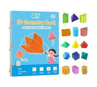 Libro De Aprendizaje Geometría - con Cuerda Tracción Manual, ergonomic, versatile, Matemáticas para Desarrollo Imaginación, Espacial 5 12 Años | Multipurpose Outdoor Indoor Utility
