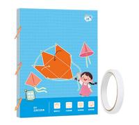 Libro de Aprendizaje Matemáticas 3D - Libro Pedagógico De Geometría 3D Con Cordel Tirante | Juguetes Interactivos Para Estudiantes De Kindergarten Principiantes Estudio En Grupo Adolescentes