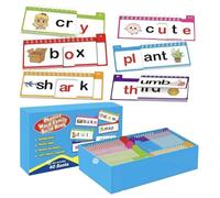Libro de aprendizaje Sight Words - Juego de 40 tarjetas de vocabulario en inglés | Juego de actividades de lectura familiar de palabras para niños de 3 a 8 años, preescolar, aula, educación en casa
