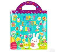 Libro de calcomanías de Pascua, libros de calcomanías reutilizables para niños de 2 a 4 años de 1 a 3 años, calcomanías de Pascua impermeables para niños y niños pequeños, juguetes esenciales