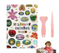 Libro de calcomanías Girlhood, 1260 hojas/55 páginas, calcomanías estéticas retro para diarios, libro de calcomanías de Peelies, suministros de álbumes de recortes de inspiración vintage para álbumes
