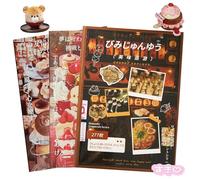 Libro de calcomanías japonesas, más de 900 calcomanías de postres gourmet vintage para adultos, paquete de 3 libros de calcomanías con temática alimentaria, 60 hojas de calcomanías japonesas estilo