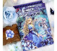 Libro de calcomanías para adultos, 280 pegatinas estéticas precortadas de personajes europeos y americanos de Alice, PET (91102)