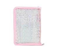 Libro de calcomanías transparente, almacenamiento multiusos, 25 x 18 x 3 cm, carpeta transparente transparente, libro de calcomanías extraíble, cómodo y ligero, para tarjetas de diario, boletos