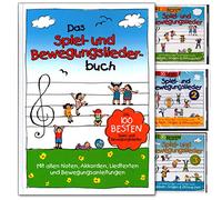Libro de canciones de juego y movimiento, las 100 mejores canciones de juego y movimiento, recomendado de 0 a 8 años, libro (encuadernado) con 3 CD.