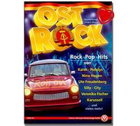 Libro de canciones Ost Rock - Hits von Puhdys, Karussell,City, Karat, Elefant, Keimzeit, Silly, Tamara Danz, Electra, Jürgen Hart uvm - con colorido y Herzförmiger Notenklammer