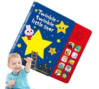 Libro de canciones para niños, Libro de rima de la guardería | Juguete de música educativa,Juguetes de aprendizaje de educación temprana para niños Ilustración inglesa, 10 rimas de guardería