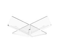 Libro de cocina soporte de exhibición libro abierto para leer libro de cocina revista soporte acrílico transparente exhibir lectura caballete con barra