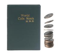 Libro de colección de monedas - Organizador de almacenamiento de 120 bolsillos | Álbum porta monedas para clase de historia, proyectos escolares, exhibición de museos | Regalo de preservación cultural