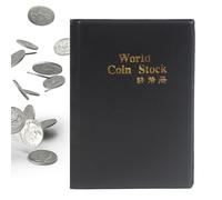 Libro de coleccionista de monedas, organizador de 120 bolsillos, álbum de almacenamiento de dinero para clase de historia, proyectos escolares, exhibiciones de museos, perfecto para preservación