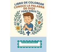 Libro de colorear aprende la palabra de Dios: para niños