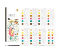 Libro de colorear de acuarela | Libro de colorear de bolsillo para niños | Actividades artísticas relajantes para niños de 4 a 8 años, ideal para escuela, hogar y