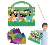 Libro De Colorear De Dinosaurios Para Niños | Kit Creativo Hecho A Mano - Libros Para Aprender A Dibujar | Para Niños Niños Preescolares Cumpleaños Vacaciones Viajes Clase Escuela Casa Sala