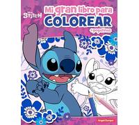 Libro de Colorear Infantil 112 Páginas con Stickers - Colección Disney (Stitch)