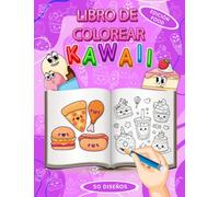 LIBRO DE COLOREAR KAWAII :: FOOD páginas kawaii para colorear para niños, que incluyen 50 dibujos para colorear. Cada dibujo está diseñado para ser divertido y fácil de colorear.