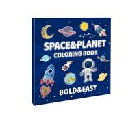 Libro de colorear | Space and Planet Coloring Book | Happy Birthday Funny Painting Book for Kids Over 4 Years Old | Cartoon Coloring Drawing Books, Fun Activity Book for Kids, Educational Art Book