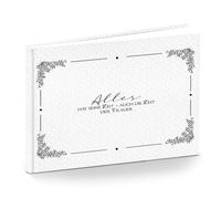 Libro de condolencias en blanco, DIN A5: libro de condolencias en formato horizontal, 52 páginas en blanco para despedida, libro de recuerdos y condolencias, libro de despedida para funeral, álbum de