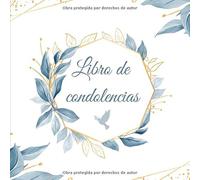 Libro de Condolencias: Libro de memoria | Recuerdo | 100 páginas para honrar la memoria de un ser querido | Servicios funerarios