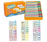 Libro de construcción de Familia de Palabras, 30 Libros de Lectura y rima, Libro de construcción de Familia de Palabras, Tarjetas Flash de fonética, Desarrollo cognitivo y expansión de Vocabulario, j