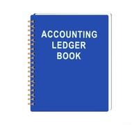 Libro de contabilidad profesional, cuaderno de finanzas de papel para pequeñas empresas y gestión de presupuesto personal (azul)