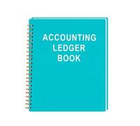 Libro de contabilidad profesional, cuaderno de finanzas de papel para pequeñas empresas y gestión de presupuesto personal (verde)