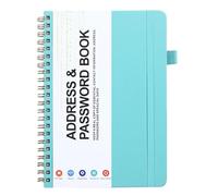 Libro de contraseñas con pestañas alfabéticas, cuaderno organizador secreto portátil, 59 x 0.7 pulgadas, solución de almacenamiento organizada para el hogar y la sala de reuniones