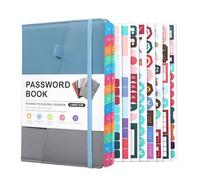 Libro de contraseñas con pestañas. Direcciones de Internet y contraseñas Organizador Libro de registro con pestañas alfabéticas. Libro de contraseñas Guardián de contraseñas