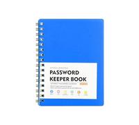 Libro de contraseñas con registro A-Z cuaderno de contraseñas con espiral para direcciones de Internet, credenciales e inicios de sesión personales, organizador de contraseñas compacto para la gestión