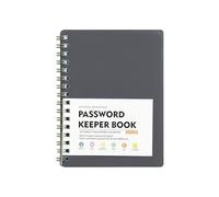 Libro de contraseñas con registro A-Z cuaderno de contraseñas con espiral para direcciones de Internet, credenciales e inicios de sesión personales, organizador de contraseñas compacto para la gestión