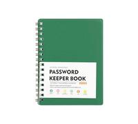 Libro de contraseñas con registro A-Z cuaderno de contraseñas con espiral para direcciones de Internet, credenciales e inicios de sesión personales, organizador de contraseñas compacto para la gestión