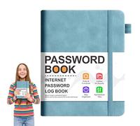 Libro de contraseñas, cuaderno de contraseñas, gestión de contraseñas con pestañas alfabéticas para sitios web, cuaderno de registro de direcciones de bolsillo para contactos importantes, detalles de