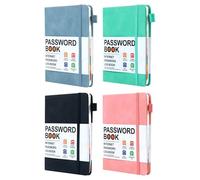 Libro de contraseñas - Libro del guardián de contraseñas | Sitios web con organizadores de tarjetas alfabéticas | Cuaderno de bolsillo con dirección | Almacenamiento para contactos importantes