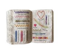 Libro de costura, libro de instrucciones de bordado para entusiastas y principiantes, guía de costura con inspiraciones de bordado, libro creativo de puntadas de bordado, libro de hojas sueltas de