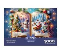 Libro de Cuentos de Navidad Estructura De Papel Duradera Juego Divertido Y Desafiante, Apto para Adultos Y Jóvenes En Momentos De Relax 70x50cm/1000pcs