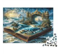 Libro de Cuentos fantásticos Puzzle de 1000 Piezas Papel Puzzle para Adultos Castillo mágico Juego de Puzzle 1000 Piezas Relajación Familia Decoración Regalo 70x50cm/1000pcs
