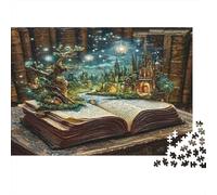 Libro de Cuentos fantásticos Puzzle de 1000 Piezas Puzzle para Adultos Escena de Castillo mágico Juego de Puzzle 1000 Piezas Papel Relajación Hogar Regalo Concentración 70x50cm/1000pcs