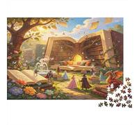 Libro de Cuentos Fantásticos Puzzle de 1000 Piezas Puzzle para Adultos Escena de Jardín de Fantasía Relajación Hogar Regalo 38x26cm/1000pcs