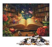 Libro de Cuentos mágicos Puzzles Adultos 300 Piezas para Decoración del Hogar Educational Game Cumpleaños Juego De Rompecabezas Stress Relief 300pcs (40x28cm)
