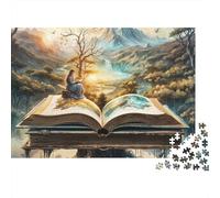Libro de Cuentos Puzzle de 1000 Piezas para Adultos Valle de Ensueño Juego de Puzzle 1000 Piezas Puzzle para Toda la Familia Decoración Hogar 38x26cm/1000pcs