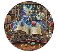 Libro de Cuentos Puzzle para Adultos Puzzle de 1000 Piezas Escena de Hadas Mágica Papel Relajación Regalo Hogar 1000pcs (67.5x67.5cm)