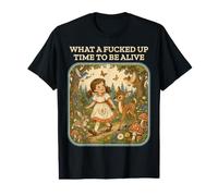 Libro de Cuentos sarcástico Qué Tiempo para Estar Vivo Camiseta gráfica económica