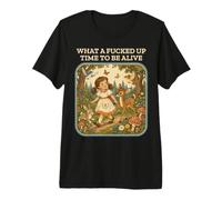 Libro de Cuentos sarcástico Qué Tiempo para Estar Vivo Camiseta Premium