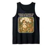 Libro de Cuentos sarcástico Qué Tiempo para Estar Vivo Camiseta sin Mangas